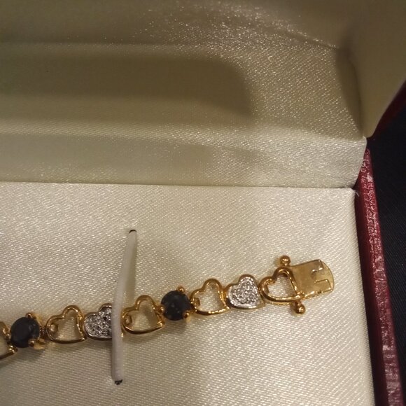 NWT Gold and Saphire Bracelet - Picture 3 of 4